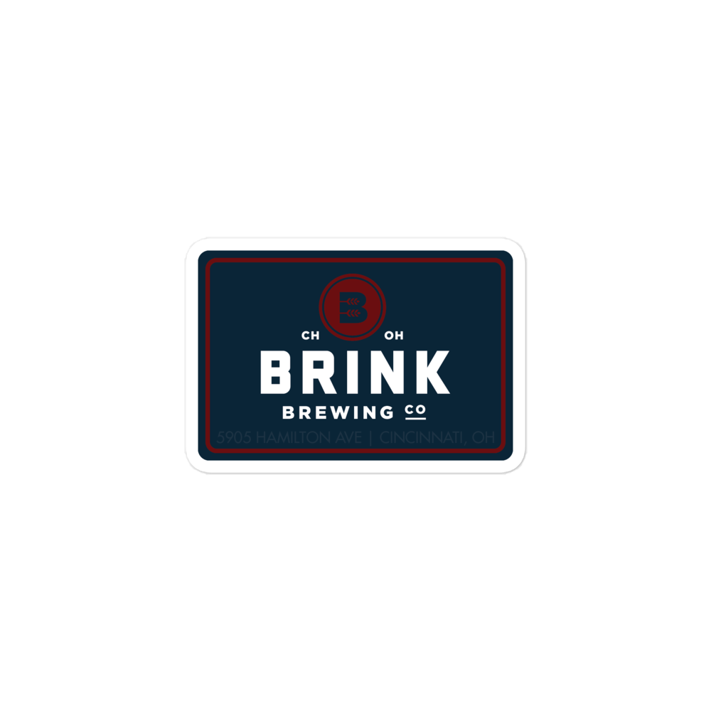 Brinks Sticker Classic Brink Sticker – Brink Brewing Co